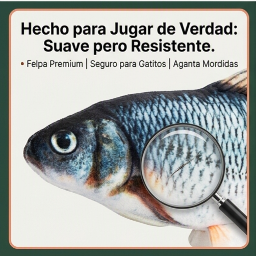 Klyvora WaveTail™ — Juguete Eléctrico Pez para Gatos🐟